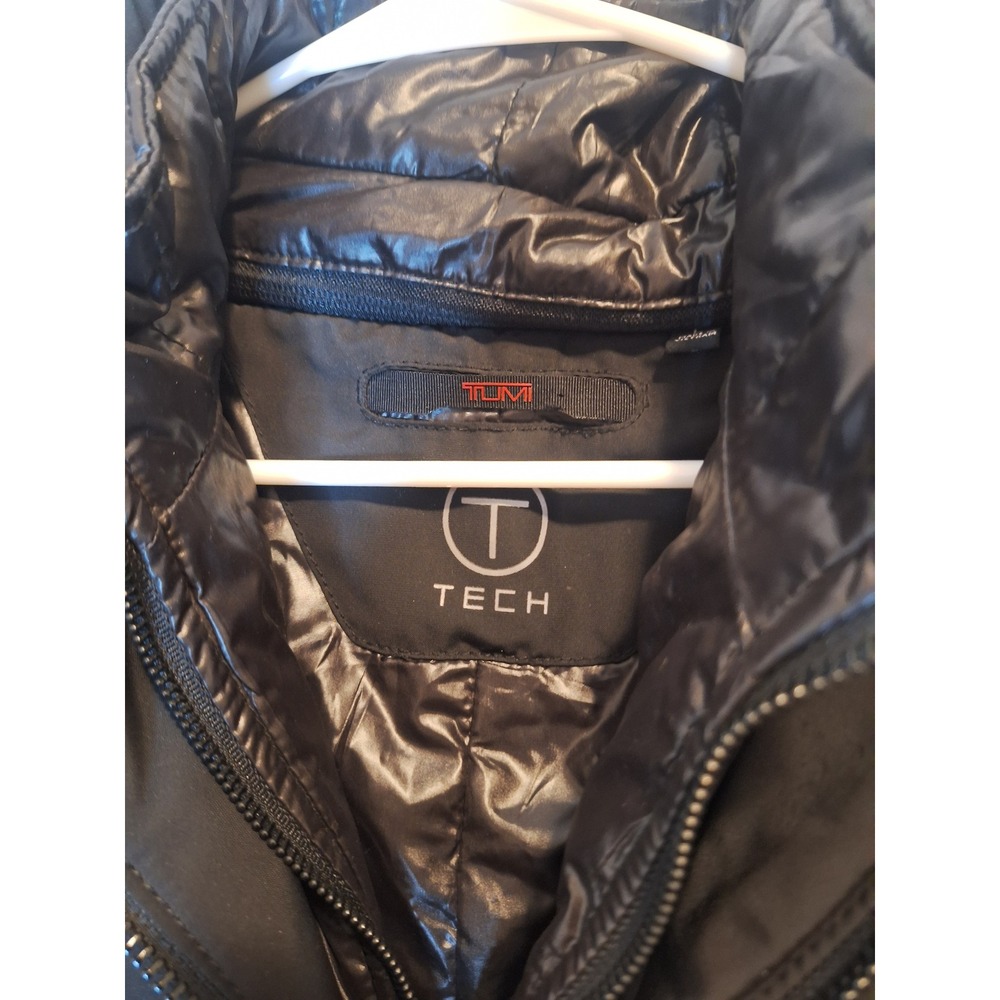 Tumi Tech Mens 3-in-1 Systems Jacket‎ Black Parka Puffer Liner Coat Large L